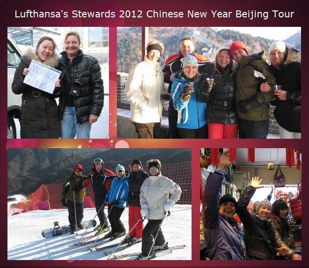 Lufthansa's stewards 2012 Chinese New year Beijing tour