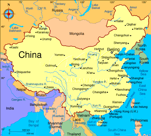 China Maps China City Map Introduction To China
