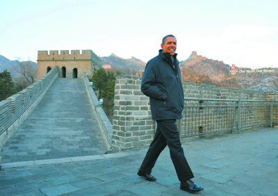 Barack Obama visited Great Wall in 2009