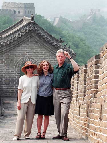 Bill Clinton visited Great Wall in 1998