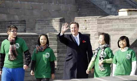 David Cameron visited Great Wall in 2010