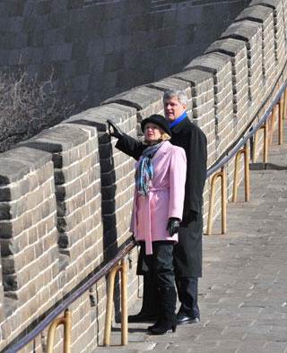 Stephen Harper visited Great Wall in 2009