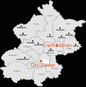 Location map of Lianhuashan Ski Resort