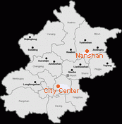 Location map of Nanshan Ski Village