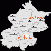 Location map of Yunfoshan Ski Resort