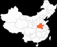 Zhengzhou Location in Chinamap