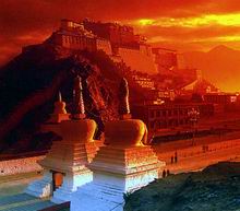 Nightscene of Tibet China