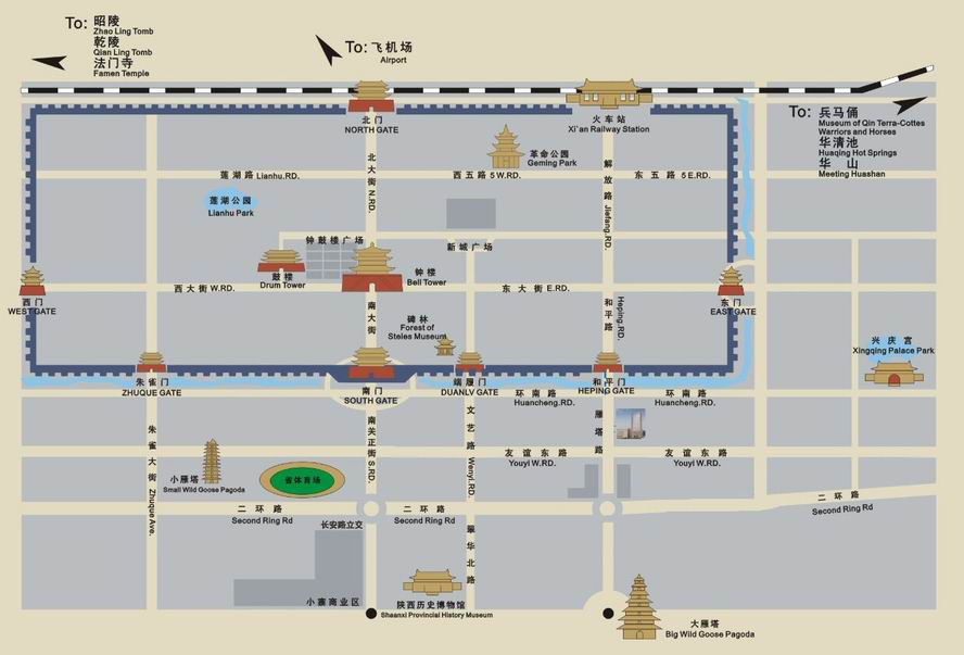Xian City Map